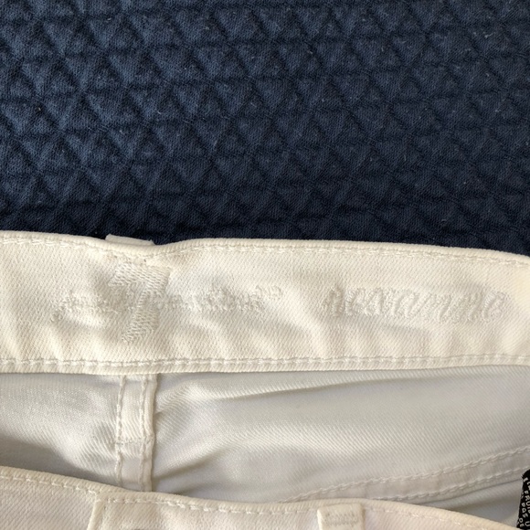7 for All Mankind Roxanne White Skinny Jeans - Picture 4 of 7